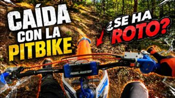 Ville Vlog se cae cuesta abajo estrenando la nueva pitbike